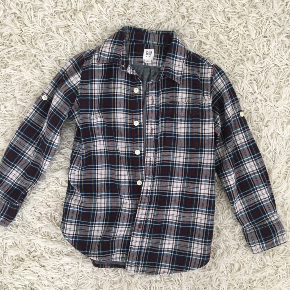 Gap flannel, boys size 6-7